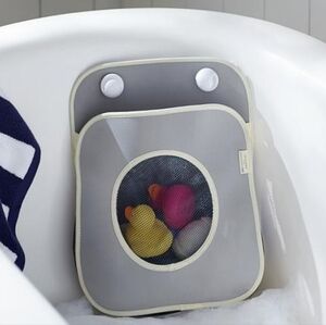 NIB Pottery Barn Kids x Skiphop Gray Tubby Bath Toy Organizer